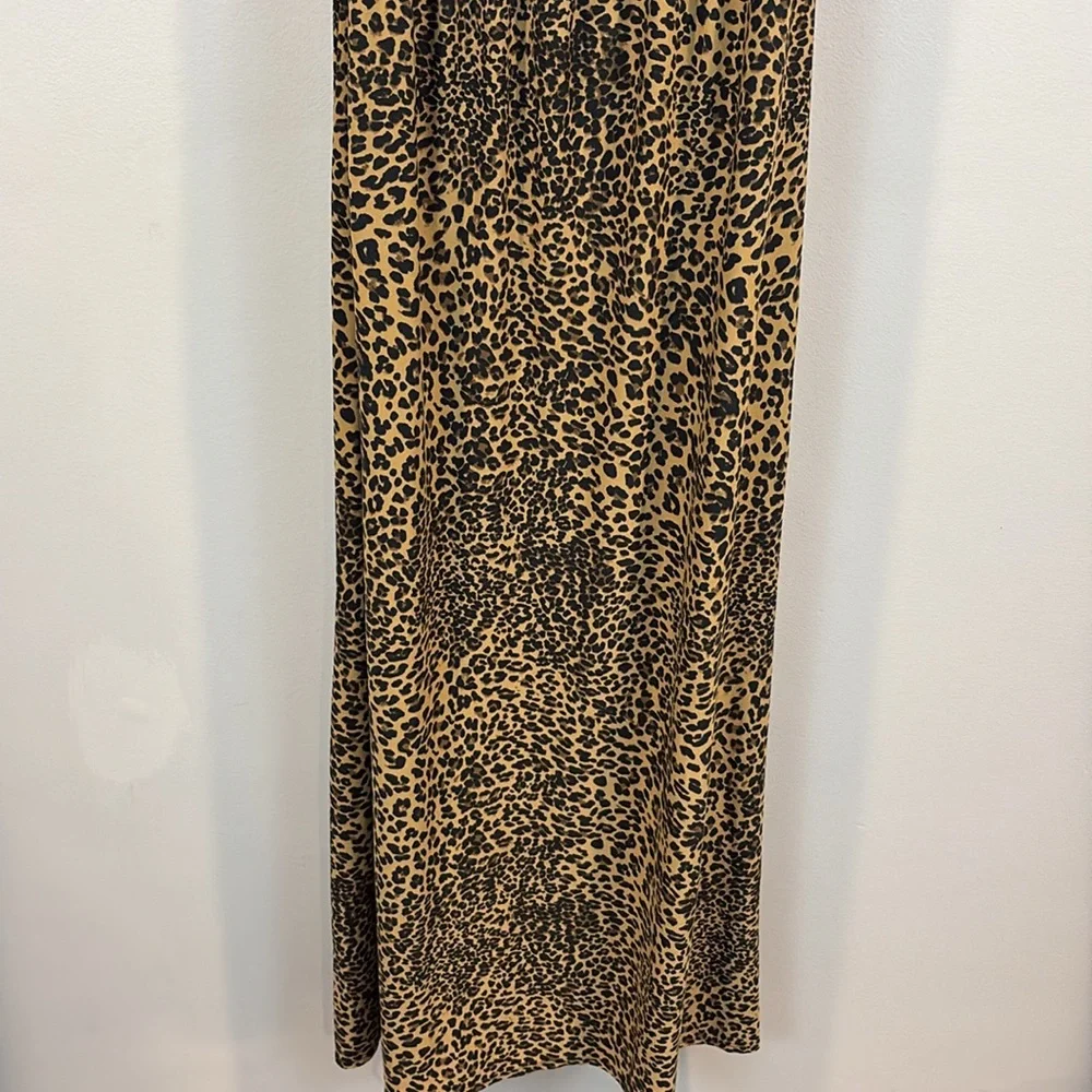 Soma Lace Red Bow Animal Print Maxi Nightgown Size XS